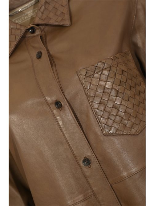 Giubbotto Essaouira Weaved in pelle Nut LEATHER AUTHORITY | ESSAOUIRA WEAVEDJ31